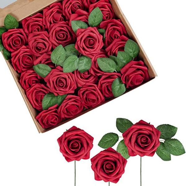 valentine's day decorative 20 fake rose bouquets artificial flowers for wedding party home & wreaths
valentine's day decorative 20 fake rose bouquets artificial flowers for wedding party home & wreaths