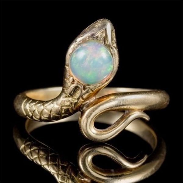 cluster rings bohemian style gold snake opal personality beach party men women's jewelry accessories, Golden;silver
cluster rings bohemian style gold snake opal personality beach party men women's jewelry accessories, Golden;silver