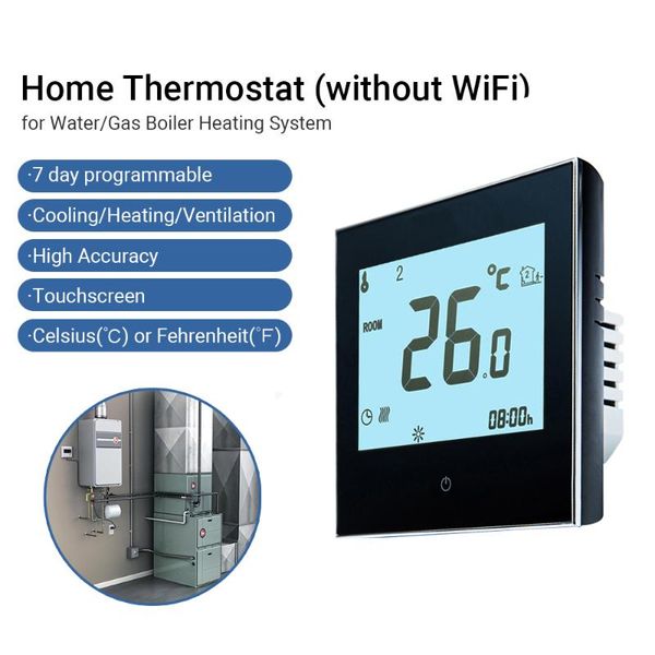 smart home control programmable thermostat with wifi for water/gas boiler touchscreen heat only app and voice
smart home control programmable thermostat with wifi for water/gas boiler touchscreen heat only app and voice