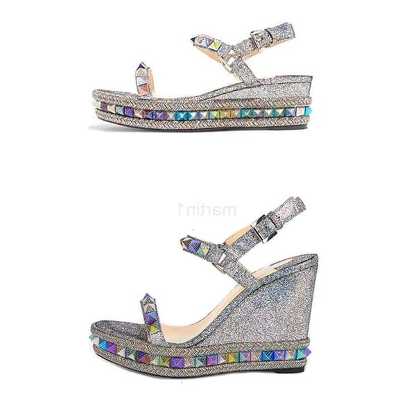 wedge espadrille sandals red bottom women high heel platform shoes summer luxury silver glitter-covered leather shoes 25 color, Black
wedge espadrille sandals red bottom women high heel platform shoes summer luxury silver glitter-covered leather shoes 25 color, Black