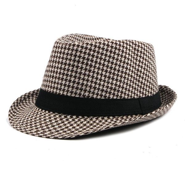 stingy brim hats fibonacci british fedora jazz hat autumn winter houndstooth men's fashion gentleman er versatile plaid, Blue;gray
stingy brim hats fibonacci british fedora jazz hat autumn winter houndstooth men's fashion gentleman er versatile plaid, Blue;gray