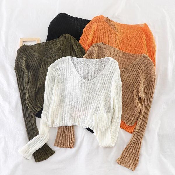 loose short temperament show womens sweater thin knitwear fashion casual basic acrylic pullovers v neck, White;black
loose short temperament show womens sweater thin knitwear fashion casual basic acrylic pullovers v neck, White;black