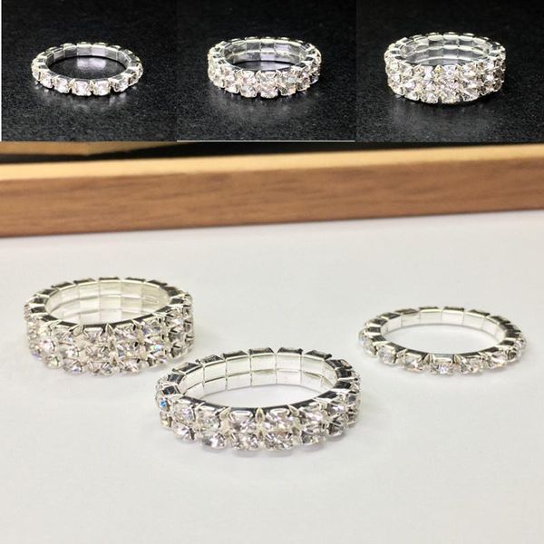 wedding rings 2021 women's ring size adjustable elastic metal inlaid rhinestones bright and transparent celebration gift party fashion, Slivery;golden
wedding rings 2021 women's ring size adjustable elastic metal inlaid rhinestones bright and transparent celebration gift party fashion, Slivery;golden