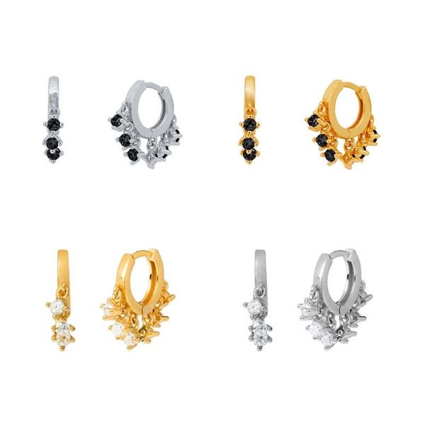 hoop & huggie fashion all-match shine with multiple round color zircon tassel earrings for women temperament personality trend party jewelry, Golden;silver
hoop & huggie fashion all-match shine with multiple round color zircon tassel earrings for women temperament personality trend party jewelry, Golden;silver