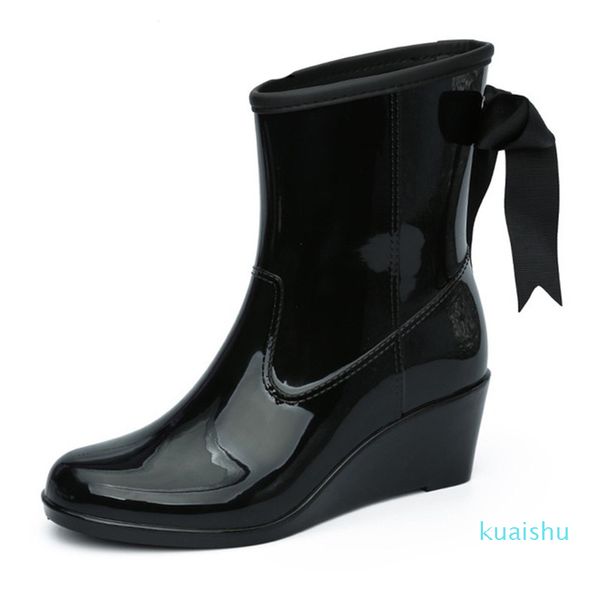 fashion elastic band solid women rain boot waterproof women boots rubber low heel shoes, Black;red
fashion elastic band solid women rain boot waterproof women boots rubber low heel shoes, Black;red