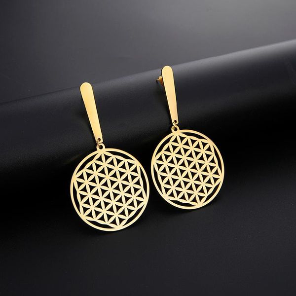 unift flower of life mandala stainless steel earrings for women girls fashion fine jewelry party gifts friends wholesale stud, Golden;silver
unift flower of life mandala stainless steel earrings for women girls fashion fine jewelry party gifts friends wholesale stud, Golden;silver