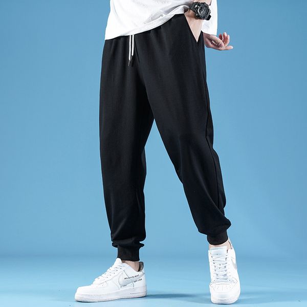 spring 2021 men's leisure sports pants thin youth straight drawstring legged wide leg, Black
spring 2021 men's leisure sports pants thin youth straight drawstring legged wide leg, Black