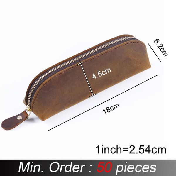pencil bags 50 pieces / lot 18x4.5x6cm genuine leather zipper pen pouch bag large capacity vintage creative school stationary a-t08
pencil bags 50 pieces / lot 18x4.5x6cm genuine leather zipper pen pouch bag large capacity vintage creative school stationary a-t08