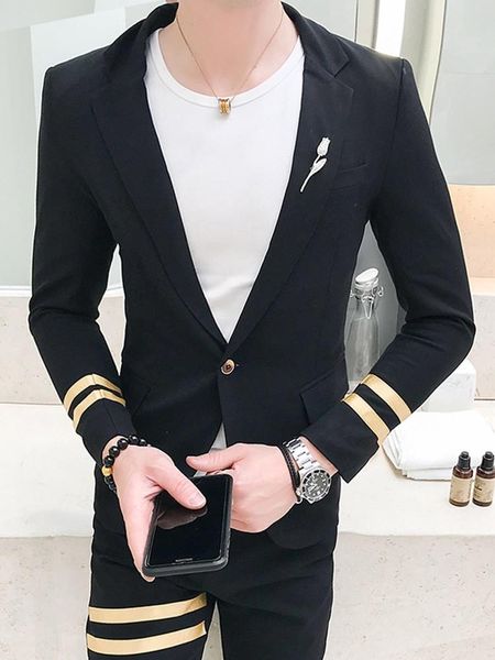 men's suits & blazers fashion wedding groom suit men jacket 2021 busines formal costume mariage homme tuxedo terno masculino 2 pieces, White;black
men's suits & blazers fashion wedding groom suit men jacket 2021 busines formal costume mariage homme tuxedo terno masculino 2 pieces, White;black