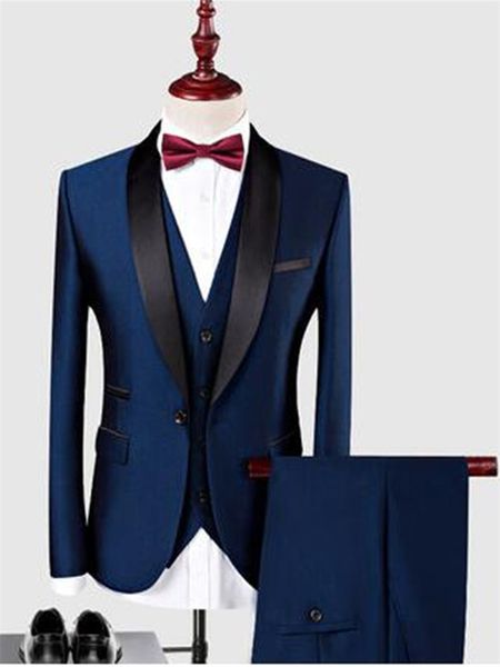 men's suits & blazers customized black lapel groom wedding suit men's three-piece s (jacket + pants vest) blue real man, White;black
men's suits & blazers customized black lapel groom wedding suit men's three-piece s (jacket + pants vest) blue real man, White;black