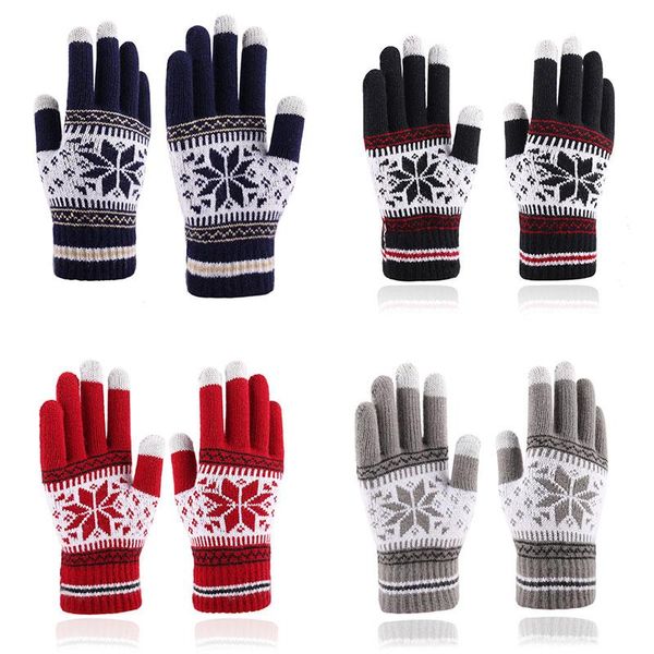five fingers gloves women men knitted winter full finger snowflake autumn warm elastic thick touch screen skiing, Blue;gray
five fingers gloves women men knitted winter full finger snowflake autumn warm elastic thick touch screen skiing, Blue;gray