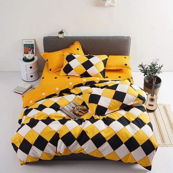 bedding sets 3pcs set cartoon plaid duvet cover cute king bed home textiles
bedding sets 3pcs set cartoon plaid duvet cover cute king bed home textiles