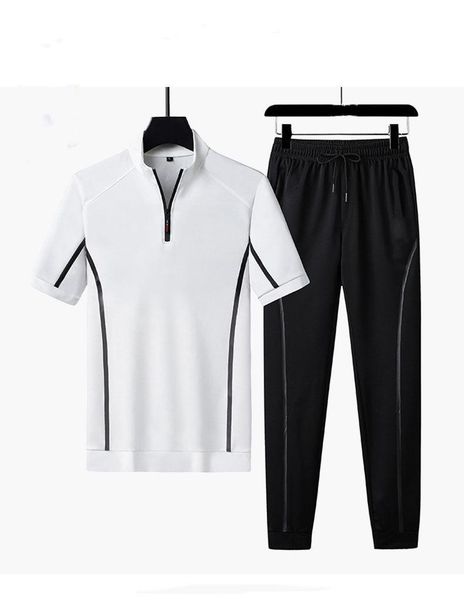 men's tracksuits 2021 spring and autumn suit sports leisure stand-up collar t-shirt nine-point pants breathable two-piece, Gray
men's tracksuits 2021 spring and autumn suit sports leisure stand-up collar t-shirt nine-point pants breathable two-piece, Gray