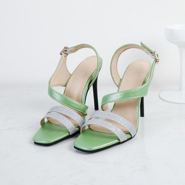 dress shoes women's summer open-toe sandals roman style thin heel match color extra large size 8820, Black
dress shoes women's summer open-toe sandals roman style thin heel match color extra large size 8820, Black