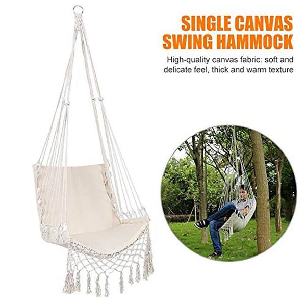 camp furniture nordic style hammock safety beige hanging chair swing rope outdoor indoor garden seat for child adult
camp furniture nordic style hammock safety beige hanging chair swing rope outdoor indoor garden seat for child adult