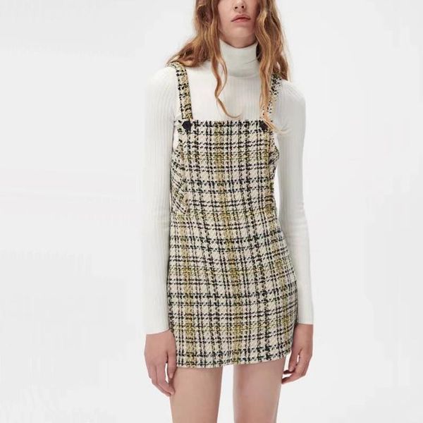 casual dresses spring and autumn women's plaid fringe decoration slim-fit suspender dress, Black;gray
casual dresses spring and autumn women's plaid fringe decoration slim-fit suspender dress, Black;gray