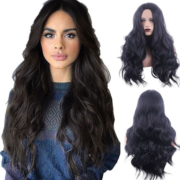 human hair wigs black mid-point wig ladies big wave long curly hairs high temperature wire high-grade rose net
human hair wigs black mid-point wig ladies big wave long curly hairs high temperature wire high-grade rose net