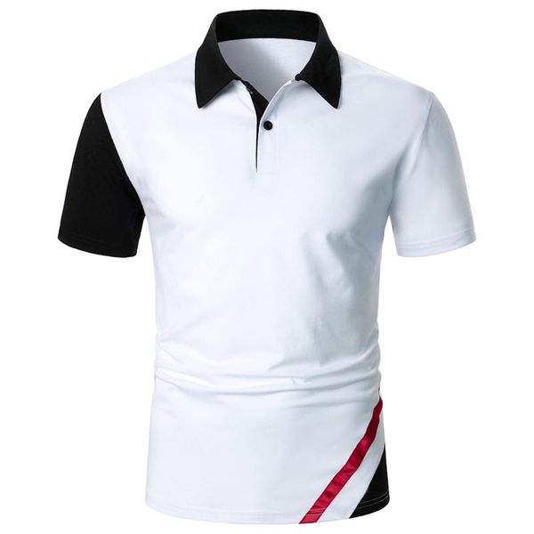 men's polos feitong t-shirt shirts spring and summer casual stitching printed button short-sleeved shirt streetwear, White;black
men's polos feitong t-shirt shirts spring and summer casual stitching printed button short-sleeved shirt streetwear, White;black