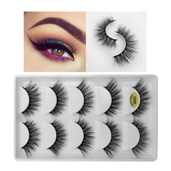 false eyelashes 5/2 pairs of 3d mink natural curling cruelty cilia eyelash makeup tools
false eyelashes 5/2 pairs of 3d mink natural curling cruelty cilia eyelash makeup tools