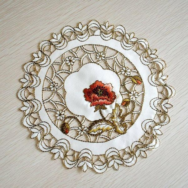 mats & pads 4 pcs / set placemats embroidered hollow out meal pad polyester round can be reused suitable for cups and beverage bowls
mats & pads 4 pcs / set placemats embroidered hollow out meal pad polyester round can be reused suitable for cups and beverage bowls