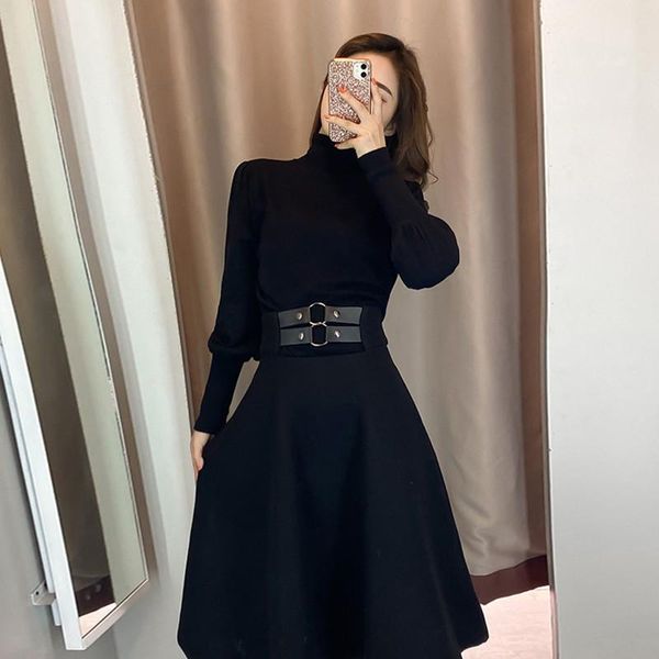 women's tracksuits mori girl women long sleeve turtleneck high waist gothic black midi skirt matching sets fall 2021 birthday outfits f, Gray
women's tracksuits mori girl women long sleeve turtleneck high waist gothic black midi skirt matching sets fall 2021 birthday outfits f, Gray