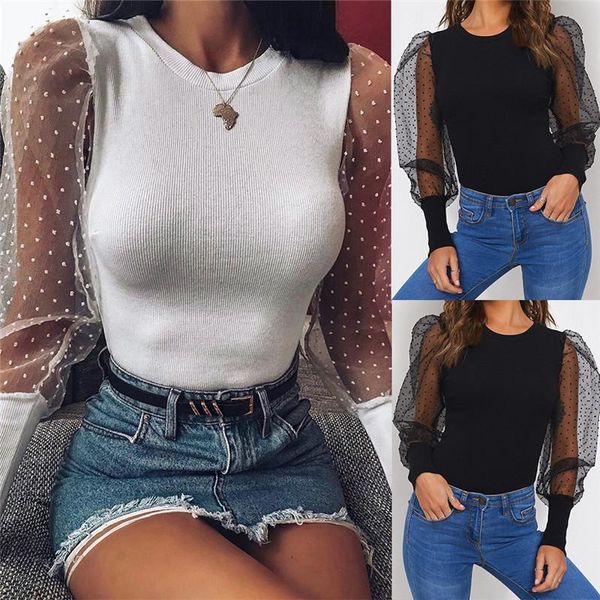 women's jumpsuits & rompers mesh dot bodysuits women skinny slim playsuits puff sleeve o-neck club wear party body mujer combinaison fe, Black;white
women's jumpsuits & rompers mesh dot bodysuits women skinny slim playsuits puff sleeve o-neck club wear party body mujer combinaison fe, Black;white