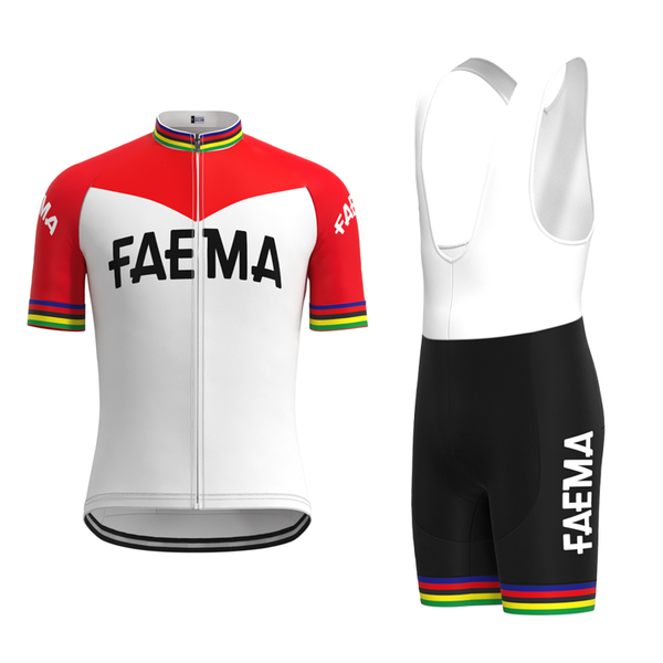 racing sets 1969 competition faema team retro man cycling jersey short sleeve set triathlon mtb biker suit hombre, Black;blue
racing sets 1969 competition faema team retro man cycling jersey short sleeve set triathlon mtb biker suit hombre, Black;blue