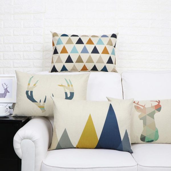 pillow case fashion cotton linen elk pattern throw cushion cover seat car home decor sofa bed decorative pillowcase 30x50cm
pillow case fashion cotton linen elk pattern throw cushion cover seat car home decor sofa bed decorative pillowcase 30x50cm