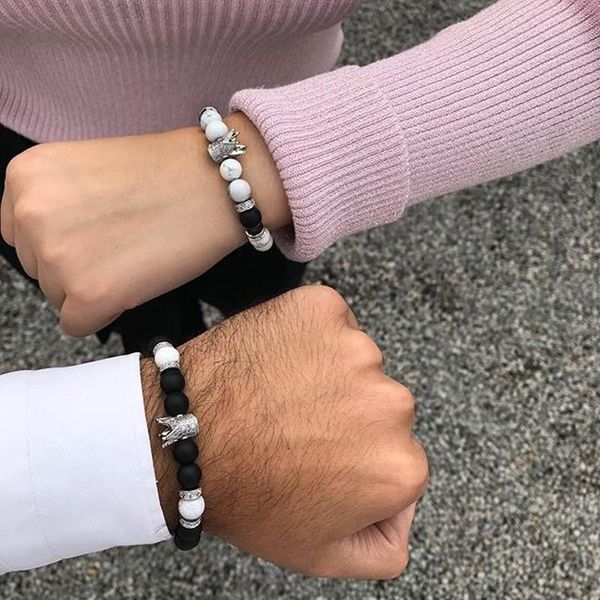 charm bracelets bracelet men hip hop gold & silver cubic micro pave cz crown 8mm stone bead man luxury jewelry pulseira bileklik, Golden;silver
charm bracelets bracelet men hip hop gold & silver cubic micro pave cz crown 8mm stone bead man luxury jewelry pulseira bileklik, Golden;silver