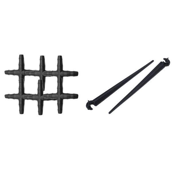 watering equipments 50 pcs hose cross straight connector & 50pcs c-shaped garden 4 / 7mm drip irrigation pipe bracket
watering equipments 50 pcs hose cross straight connector & 50pcs c-shaped garden 4 / 7mm drip irrigation pipe bracket