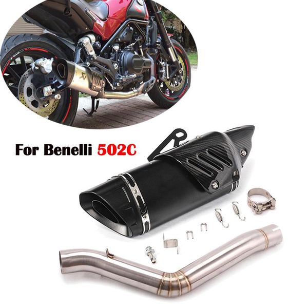 motorcycle exhaust system muffler escape mid connecting tube modified link pipe slip on for benelli 502c
motorcycle exhaust system muffler escape mid connecting tube modified link pipe slip on for benelli 502c