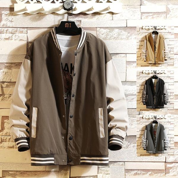 men's jackets 2021 men casual patchwork bomber jacket mens hip hop sportswear windbreaker coats male fashion streetwear, Black;brown
men's jackets 2021 men casual patchwork bomber jacket mens hip hop sportswear windbreaker coats male fashion streetwear, Black;brown