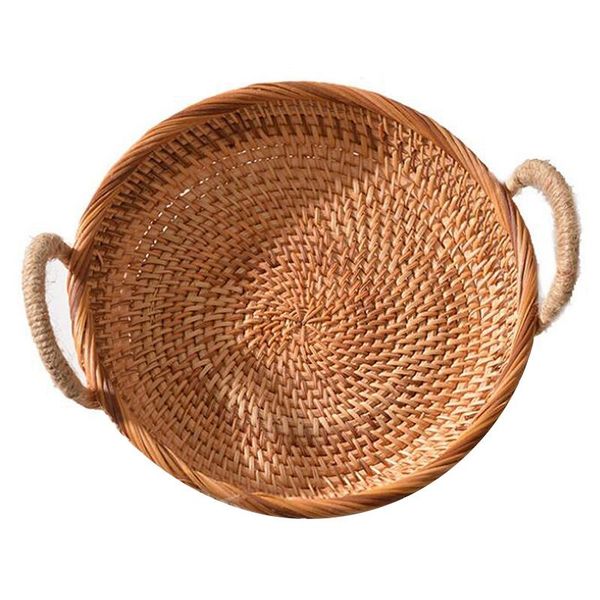 storage baskets rattan round bread basket vintage style woven with handle tray platter coffee or dining table
storage baskets rattan round bread basket vintage style woven with handle tray platter coffee or dining table