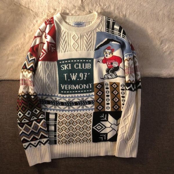 women's sweaters autumn 2021 korean loose foreign style pullover sweater sweet and fresh knitwear, White;black
women's sweaters autumn 2021 korean loose foreign style pullover sweater sweet and fresh knitwear, White;black