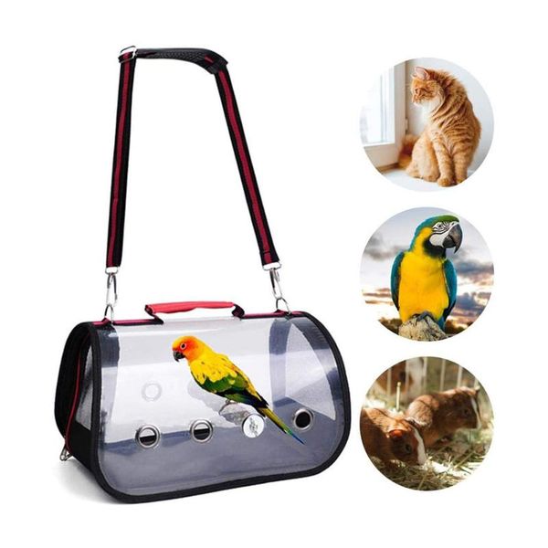 portable clear handheld parrot bird bag car cage packing with holes outdoor travelling pet cages
portable clear handheld parrot bird bag car cage packing with holes outdoor travelling pet cages