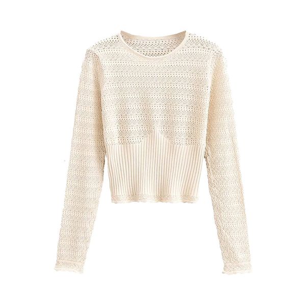 women's sweaters za feminine spring color pure fairy temperament around long neck sleeves thin jacquard mesh short female zz9u, White;black
women's sweaters za feminine spring color pure fairy temperament around long neck sleeves thin jacquard mesh short female zz9u, White;black