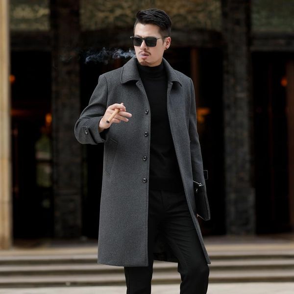 men's jackets 2021 autumn winter men casual coat thicken woolen trench business male solid classic overcoat medium long 4xl, Black;brown
men's jackets 2021 autumn winter men casual coat thicken woolen trench business male solid classic overcoat medium long 4xl, Black;brown