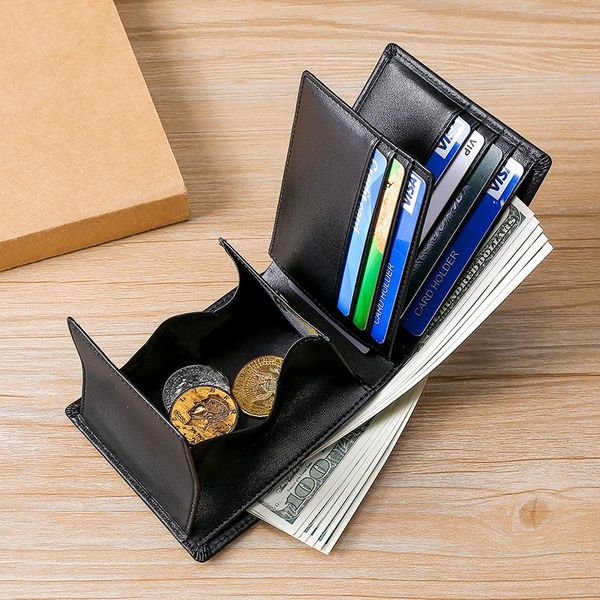 wallets men's leather wallet short rfid anti-theft card holder coin purse and women's fashion, Red;black
wallets men's leather wallet short rfid anti-theft card holder coin purse and women's fashion, Red;black