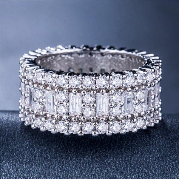 wedding rings classic selling fashion silver color inlaid small rectangular white zircon full crystal ring for ladies engagement, Slivery;golden
wedding rings classic selling fashion silver color inlaid small rectangular white zircon full crystal ring for ladies engagement, Slivery;golden