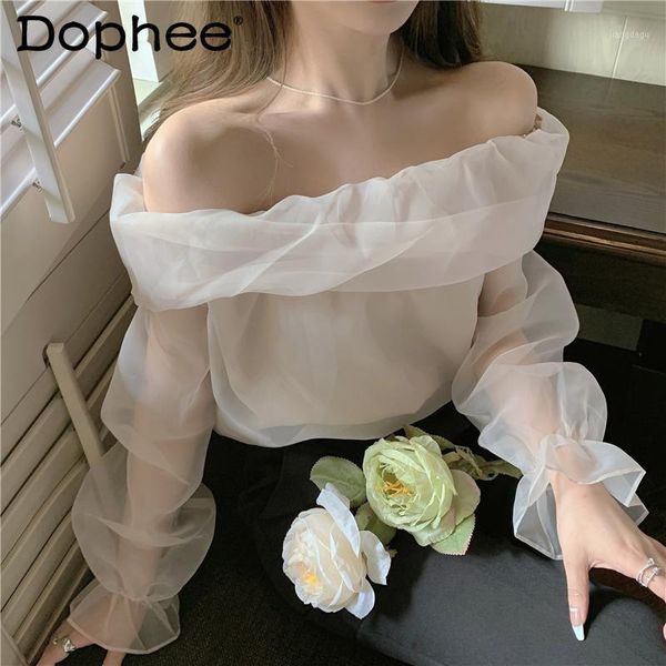 women's blouses & shirts off-the-shoulder backless white shirt for thin mesh long sleeve blouse lady 2021 summer fashion clothing
women's blouses & shirts off-the-shoulder backless white shirt for thin mesh long sleeve blouse lady 2021 summer fashion clothing