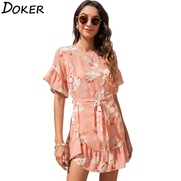 summer pink dresses women o neck short sleeve plus size ruffle boho beach dress casual floral print mini dress vestidos 210423, Black;gray
summer pink dresses women o neck short sleeve plus size ruffle boho beach dress casual floral print mini dress vestidos 210423, Black;gray