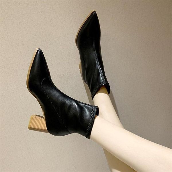 boots quality women high leather autumn winter fashion heel set foot wear-resistant non-slip comfortable ankle, Black
boots quality women high leather autumn winter fashion heel set foot wear-resistant non-slip comfortable ankle, Black