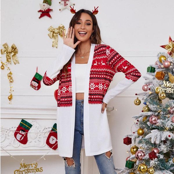 women's jackets selling fall coat outfit casual printed knitting lady christmas clothing long women jacket, Black;brown
women's jackets selling fall coat outfit casual printed knitting lady christmas clothing long women jacket, Black;brown