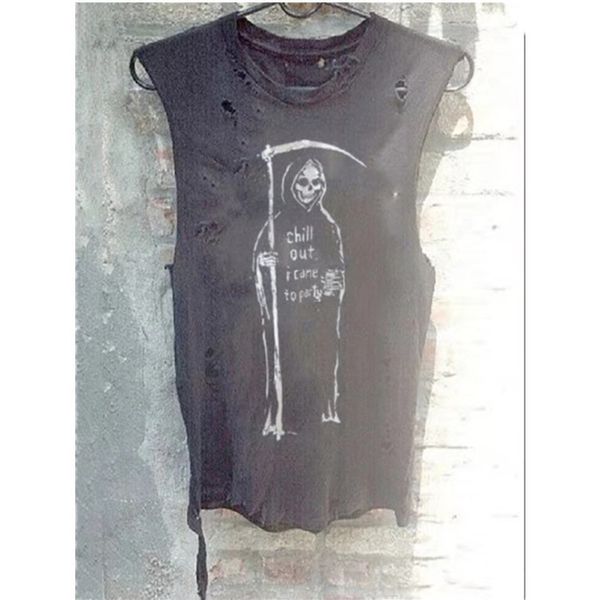 camisoles fashion vest street printed devil letter women's t-shirt hole, Black;white
camisoles fashion vest street printed devil letter women's t-shirt hole, Black;white