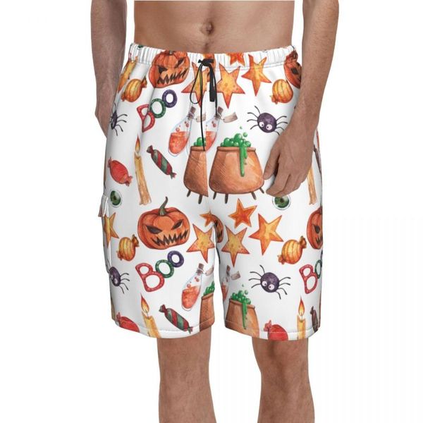 men's shorts halloween pumpkin spooky board funny bathing swimming trunks polyester men swim, White;black
men's shorts halloween pumpkin spooky board funny bathing swimming trunks polyester men swim, White;black