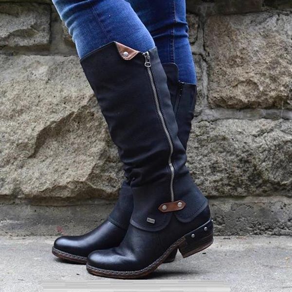 boots women cowboy knee punk western arch support winter warm shoes low thick heel side zippper booties long shoe, Black
boots women cowboy knee punk western arch support winter warm shoes low thick heel side zippper booties long shoe, Black