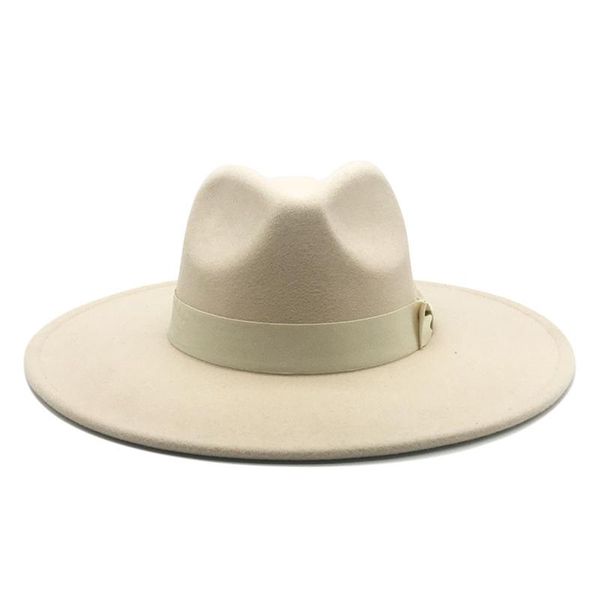 wide brim hats elegant charming vintage british jazz men women ribbon band belt classic felted cap winter women's felt fedora hat, Blue;gray
wide brim hats elegant charming vintage british jazz men women ribbon band belt classic felted cap winter women's felt fedora hat, Blue;gray