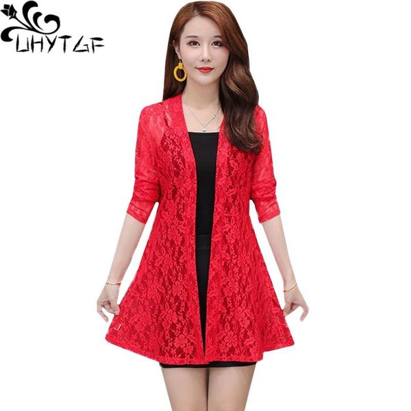 women's jackets uhytgf fashion lace summer coat womens mid-length hollow shawl cardigan female thin sunscreen clothing 5xl plus size ja, Black;brown
women's jackets uhytgf fashion lace summer coat womens mid-length hollow shawl cardigan female thin sunscreen clothing 5xl plus size ja, Black;brown