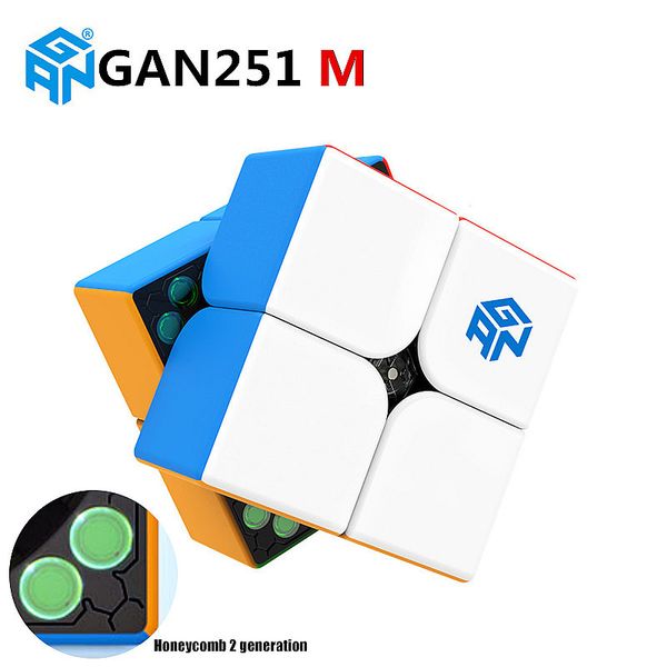 GAN251 M 2x2x2 Magnetic Magic Speed gan Cube Stickerless Professional Magnets GANS Pocket Puzzle Cubes GAN 251 M
GAN251 M 2x2x2 Magnetic Magic Speed gan Cube Stickerless Professional Magnets GANS Pocket Puzzle Cubes GAN 251 M