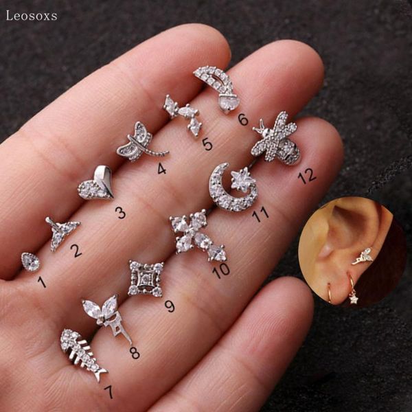 stud leosoxs 2pcs explosive personality zircon insect ear studs, exquisite piercing jewelry, Golden;silver
stud leosoxs 2pcs explosive personality zircon insect ear studs, exquisite piercing jewelry, Golden;silver